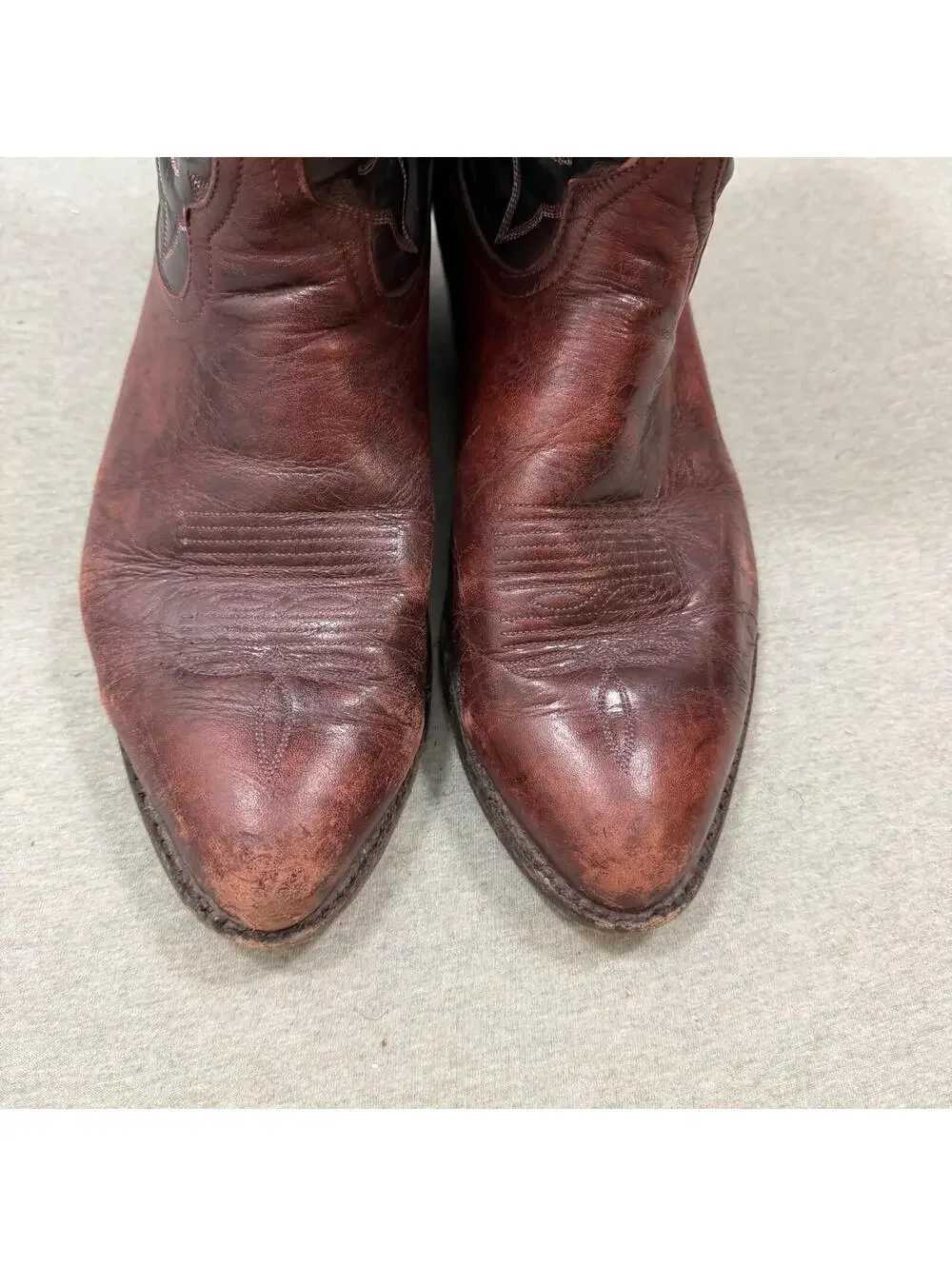 Tony Lama‎ #6559 Brown Leather Cowboy Boots Handcrafted Men Size 10.5D Vibram
